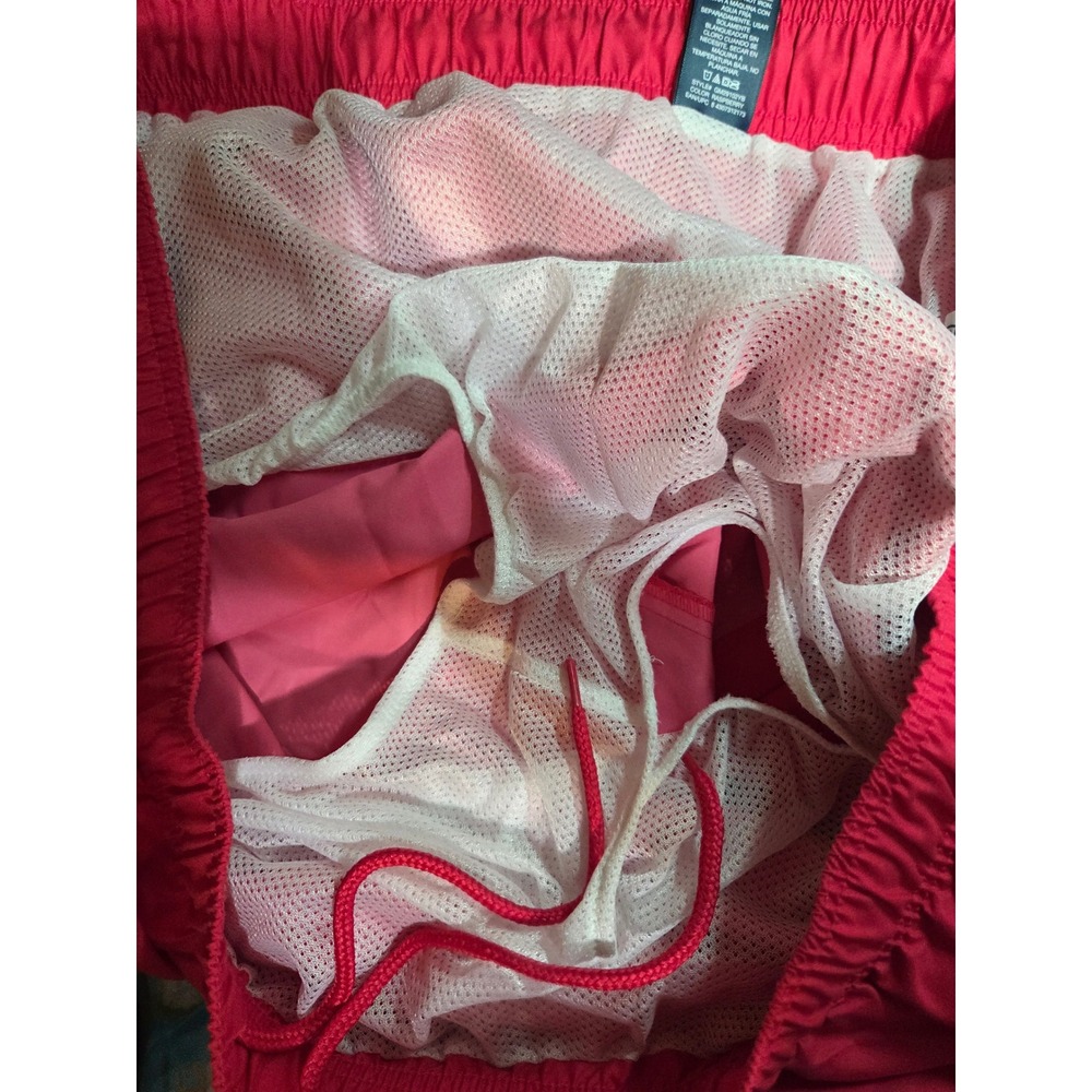 George Mens Basic Swim Trunks Raspberry Red 3XL 6 Inch Inseam NWT 48-50 - Picture 3 of 7